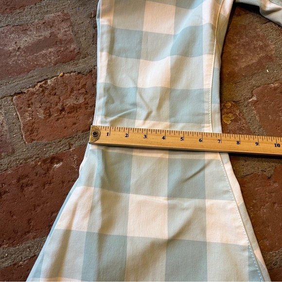 We The Free Blue and White Plaid Just Float On high-waist flare jeans size 29 - Picture 8 of 16
